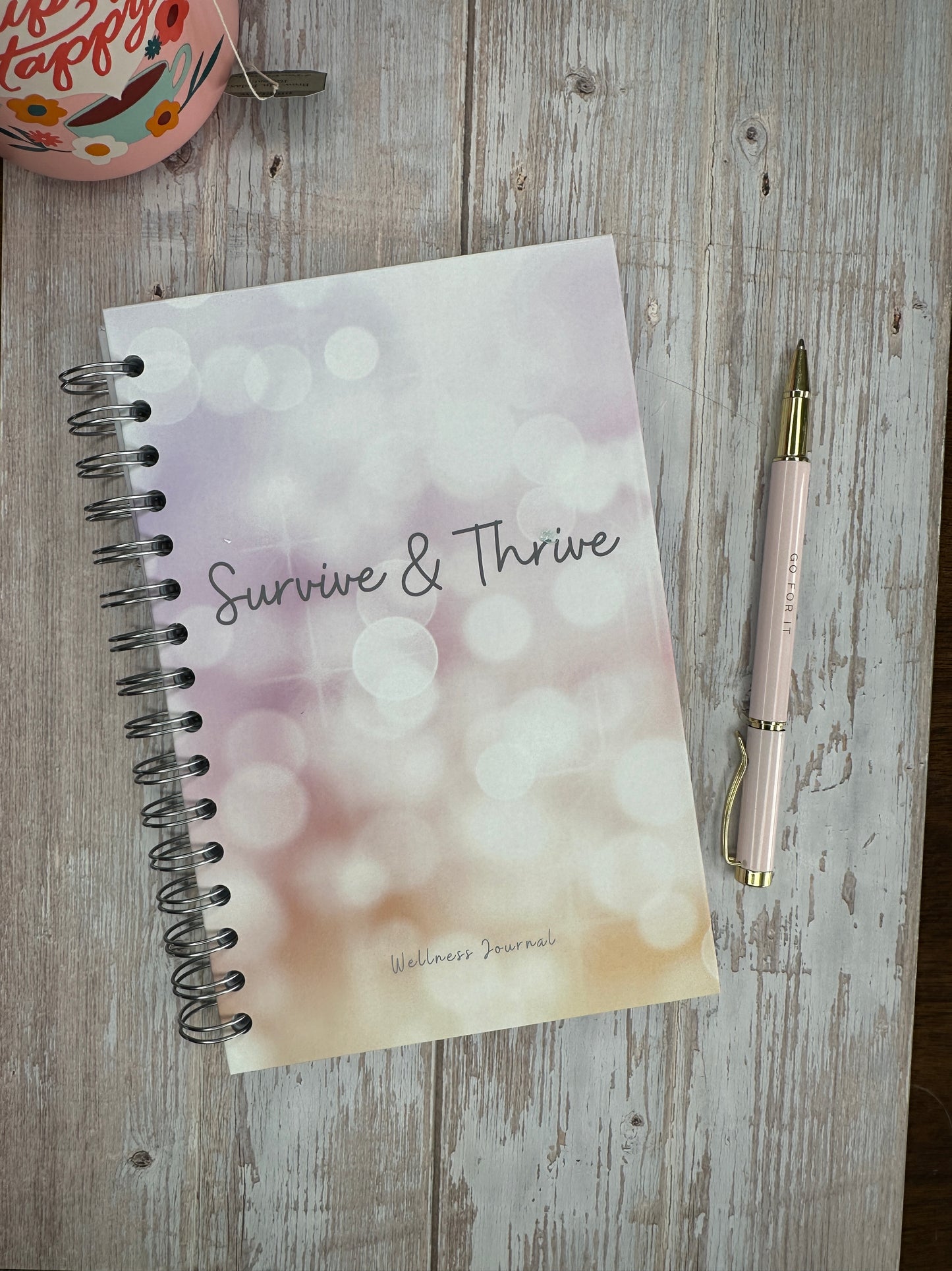 Wellness Journal - Hazy Lights - 12-month Health Support Journal