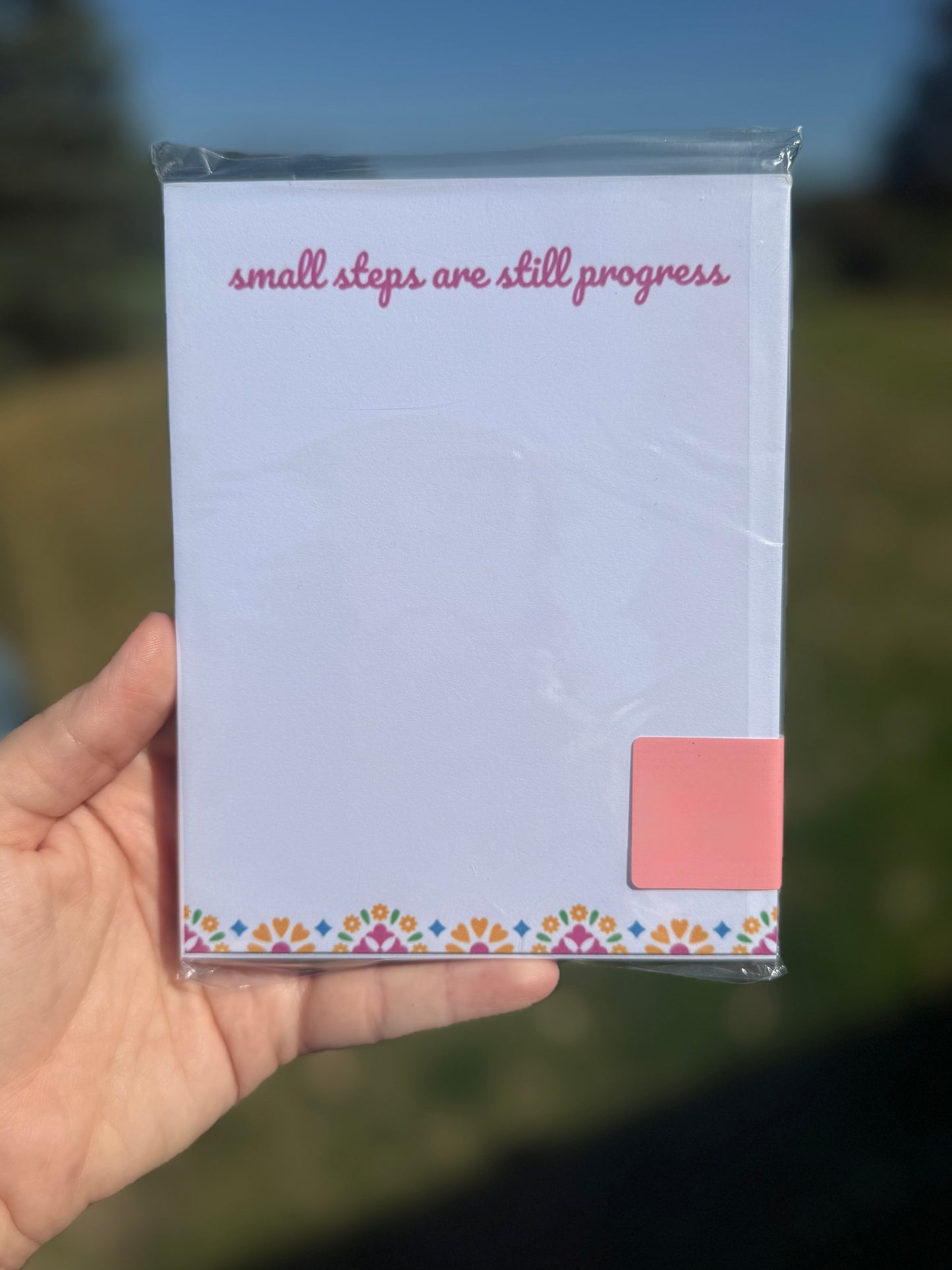 Small Steps notepad