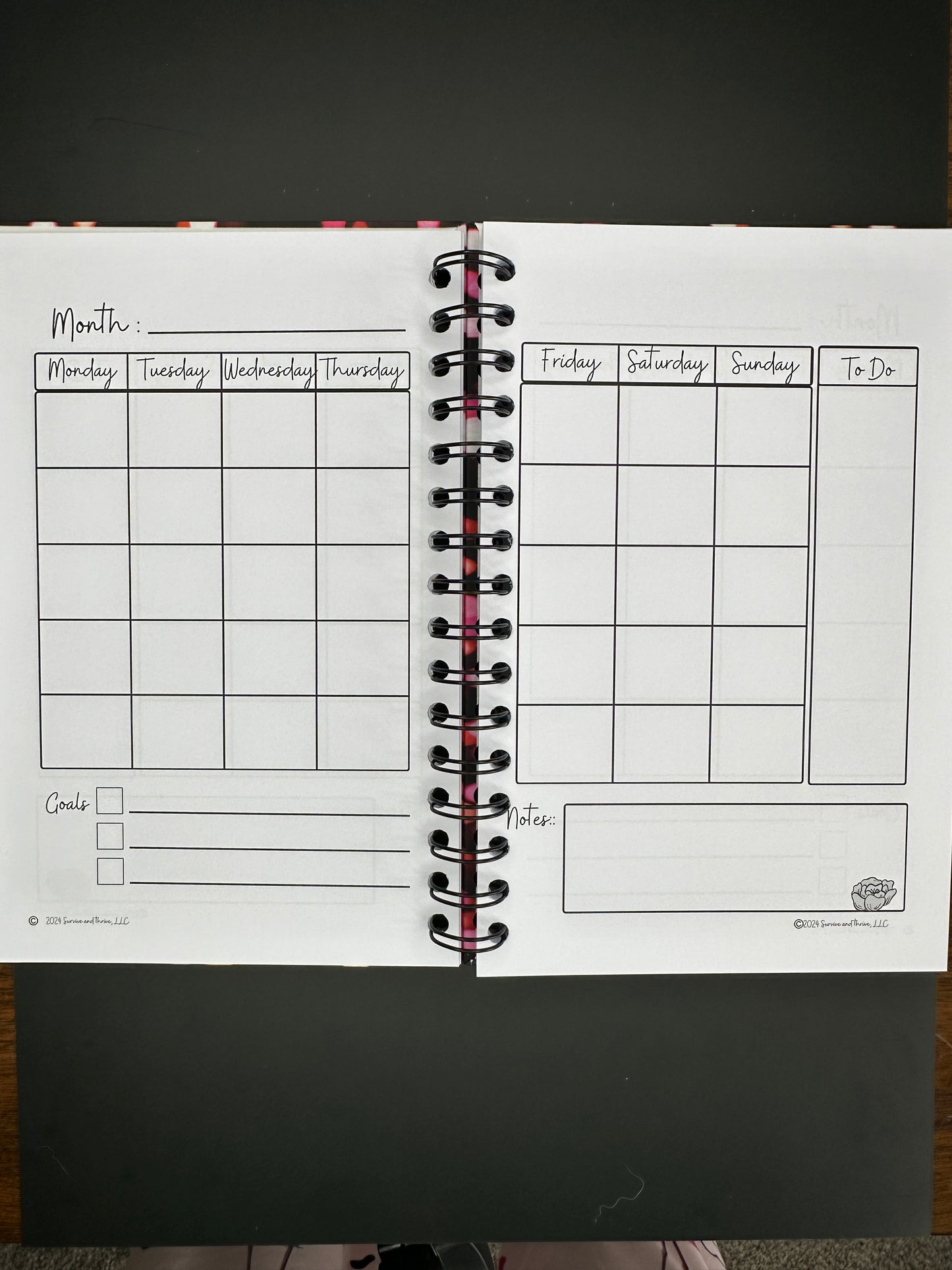 Wellness Journal - Party Lights - 12-month Undated Health Support Journal