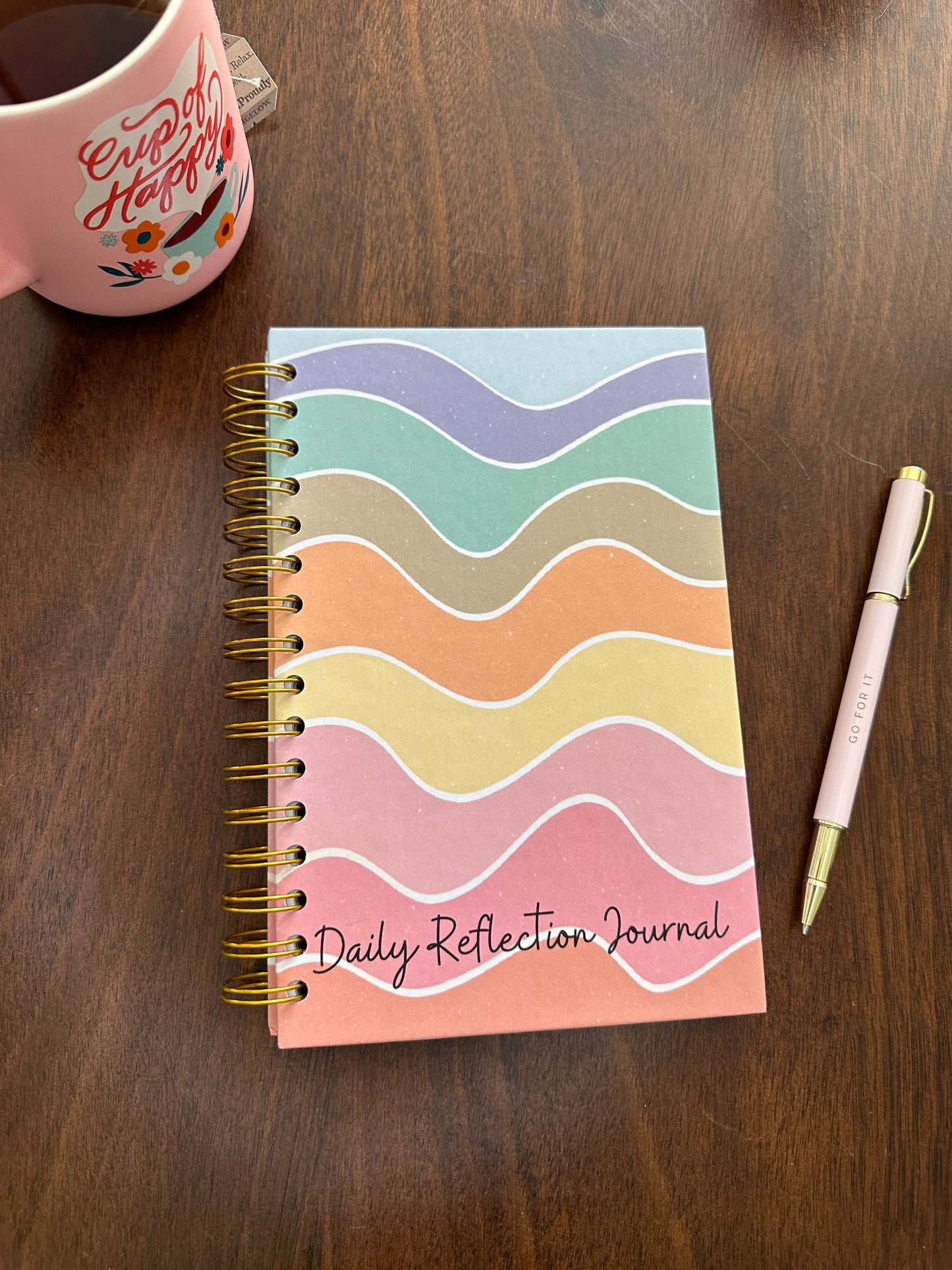 Daily Reflection Journal - Rainbow - 6-month Journey to Mindfulness