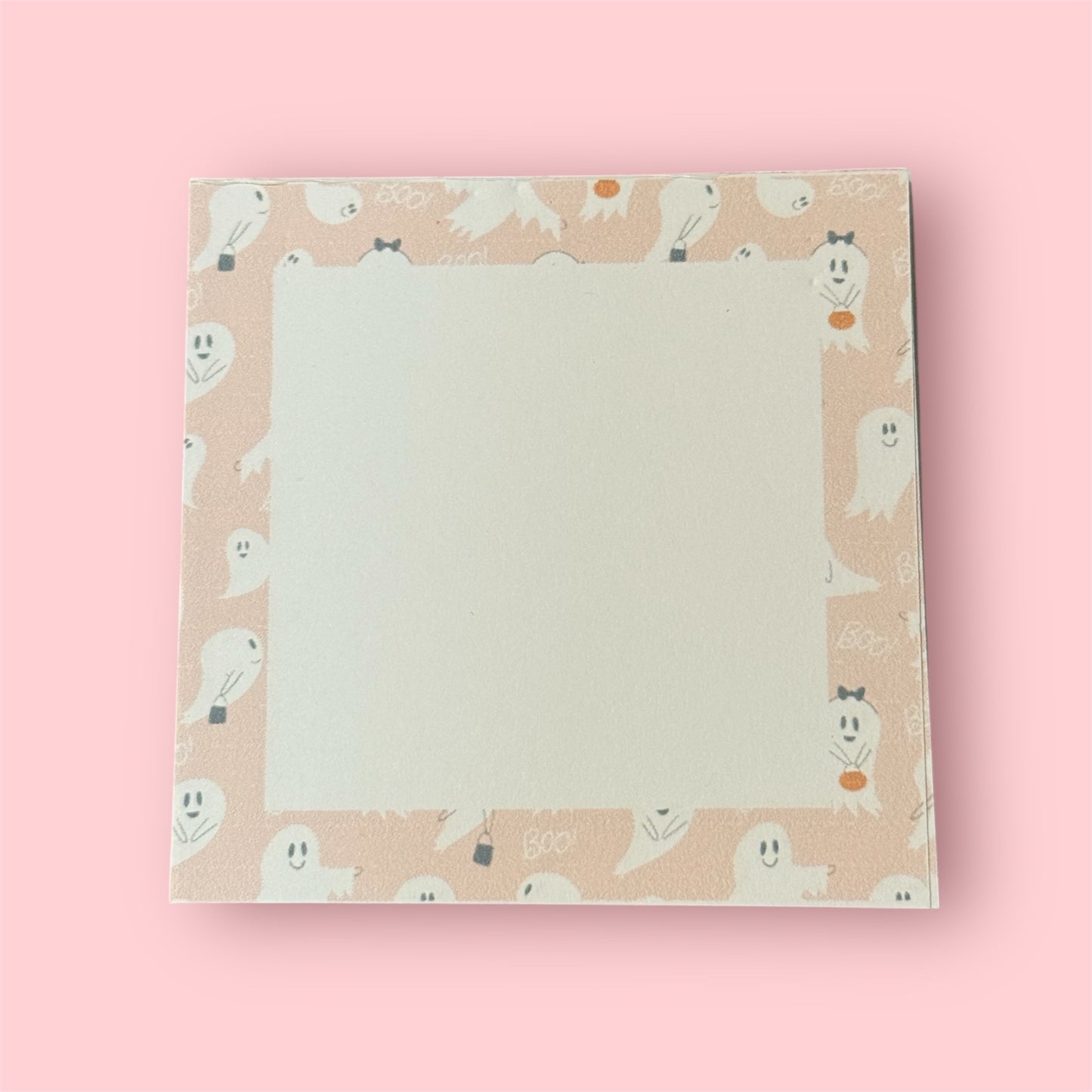 Pink ghosts mini notepad