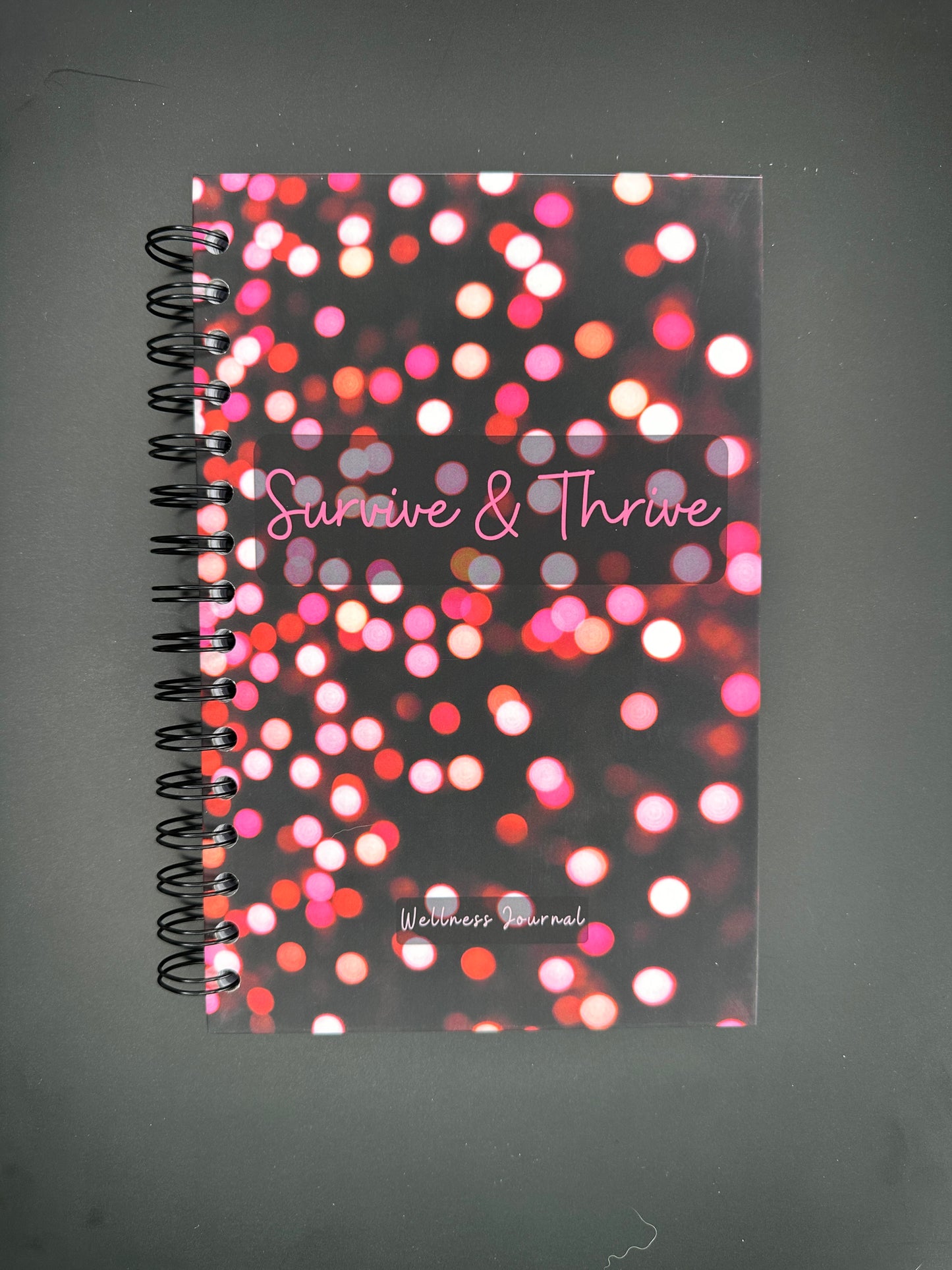 Wellness Journal - Party Lights - 12-month Undated Health Support Journal