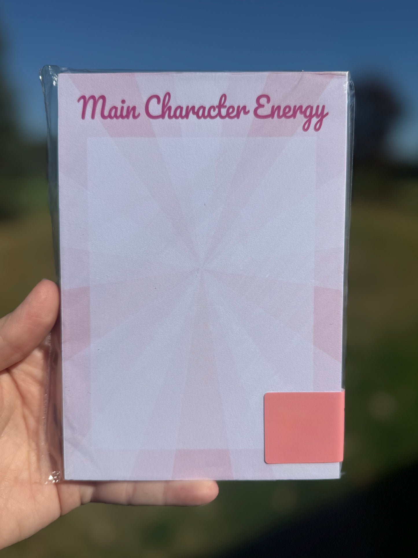 Main Character Energy notepad
