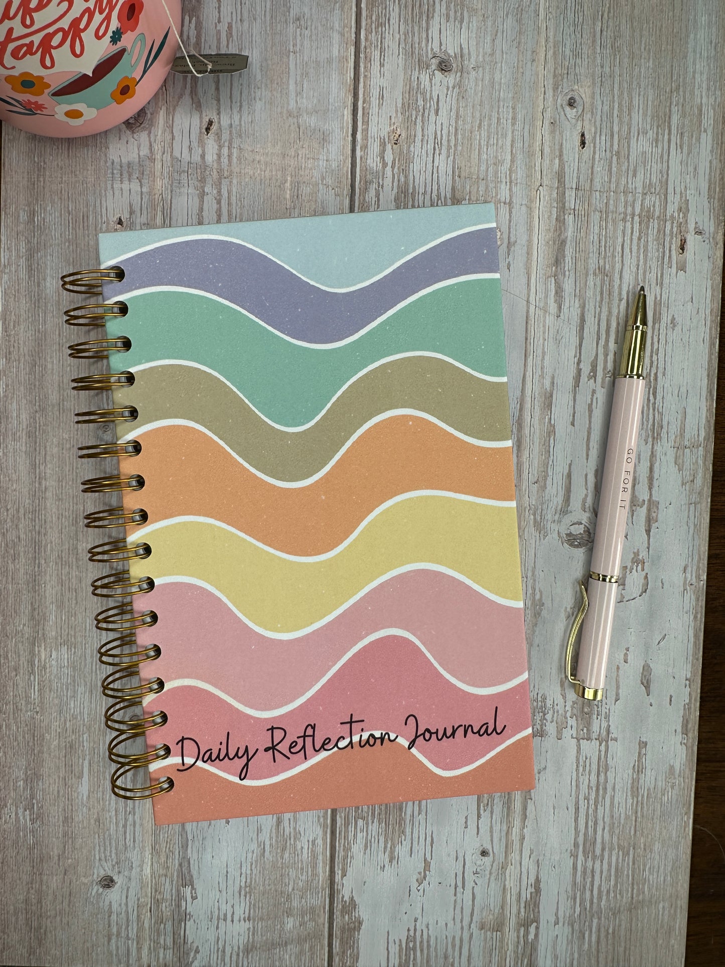 Daily Reflection Journal - Rainbow - 6-month Journey to Mindfulness