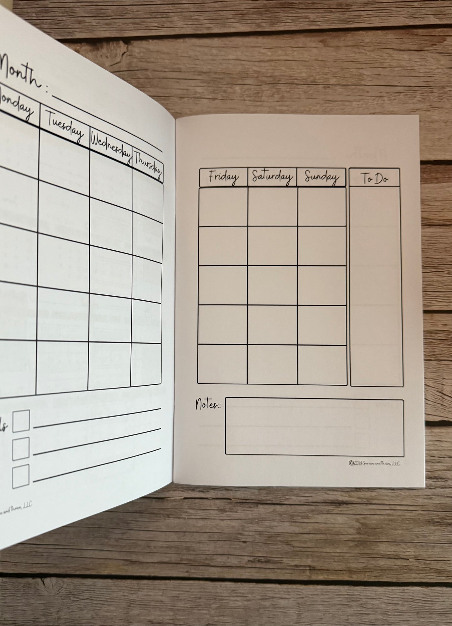 Wellness Journal - mini - 3 months, undated, black