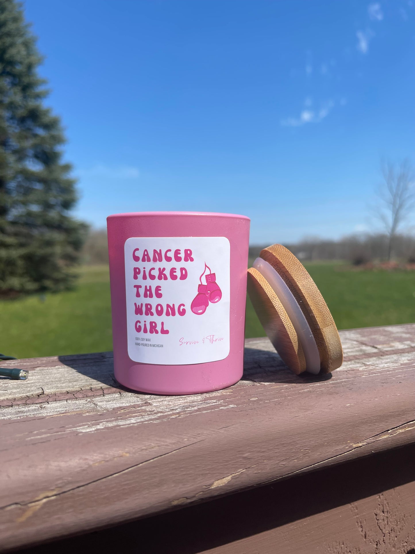 Cancer fighter candle: Cancer picked the wrong girl