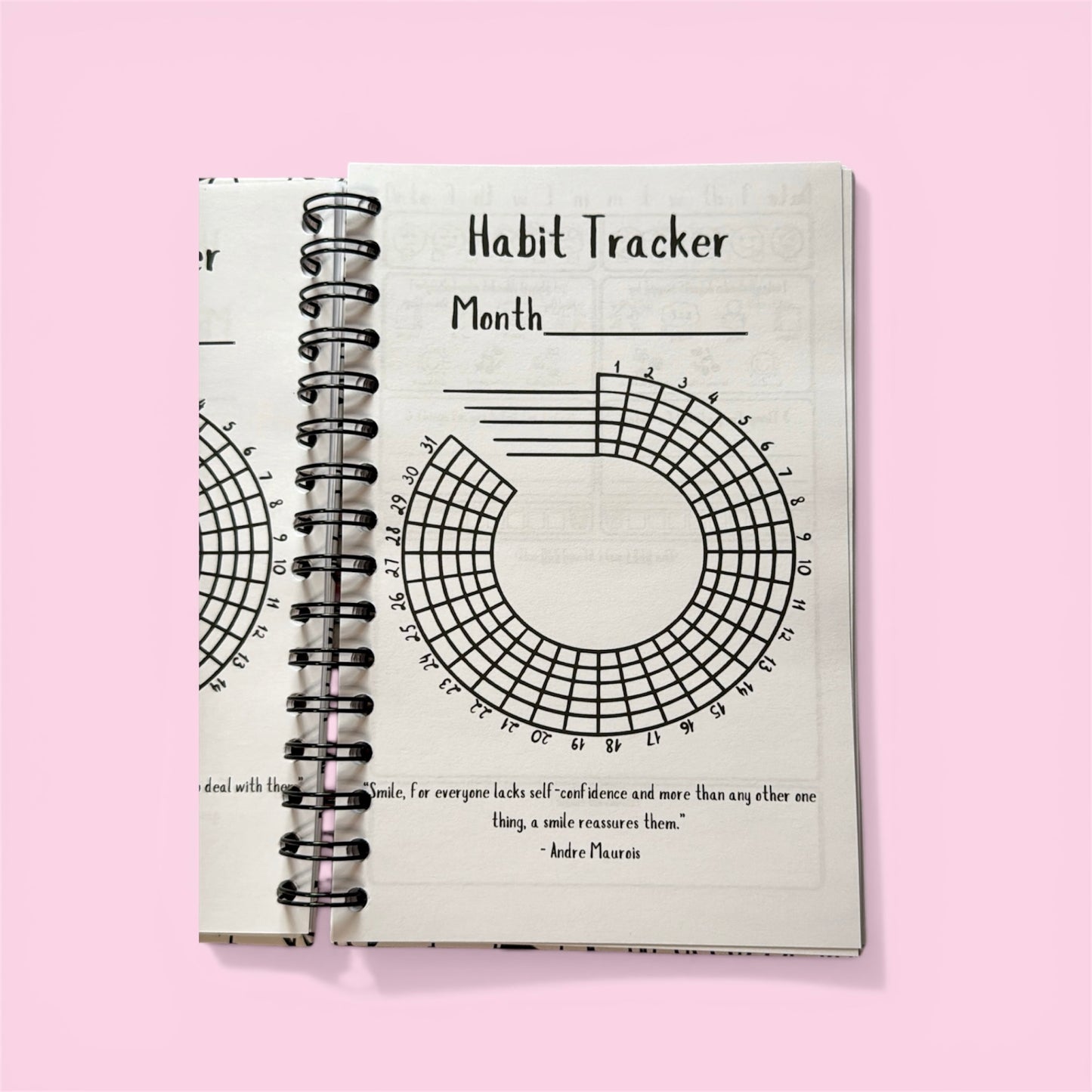 Daily Reflection Journal - B&W Floral