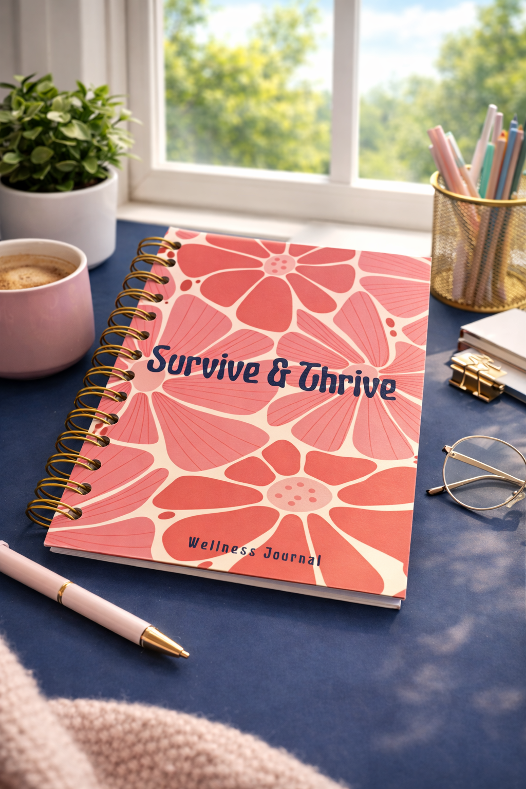 Wellness Journal - Pink Floral