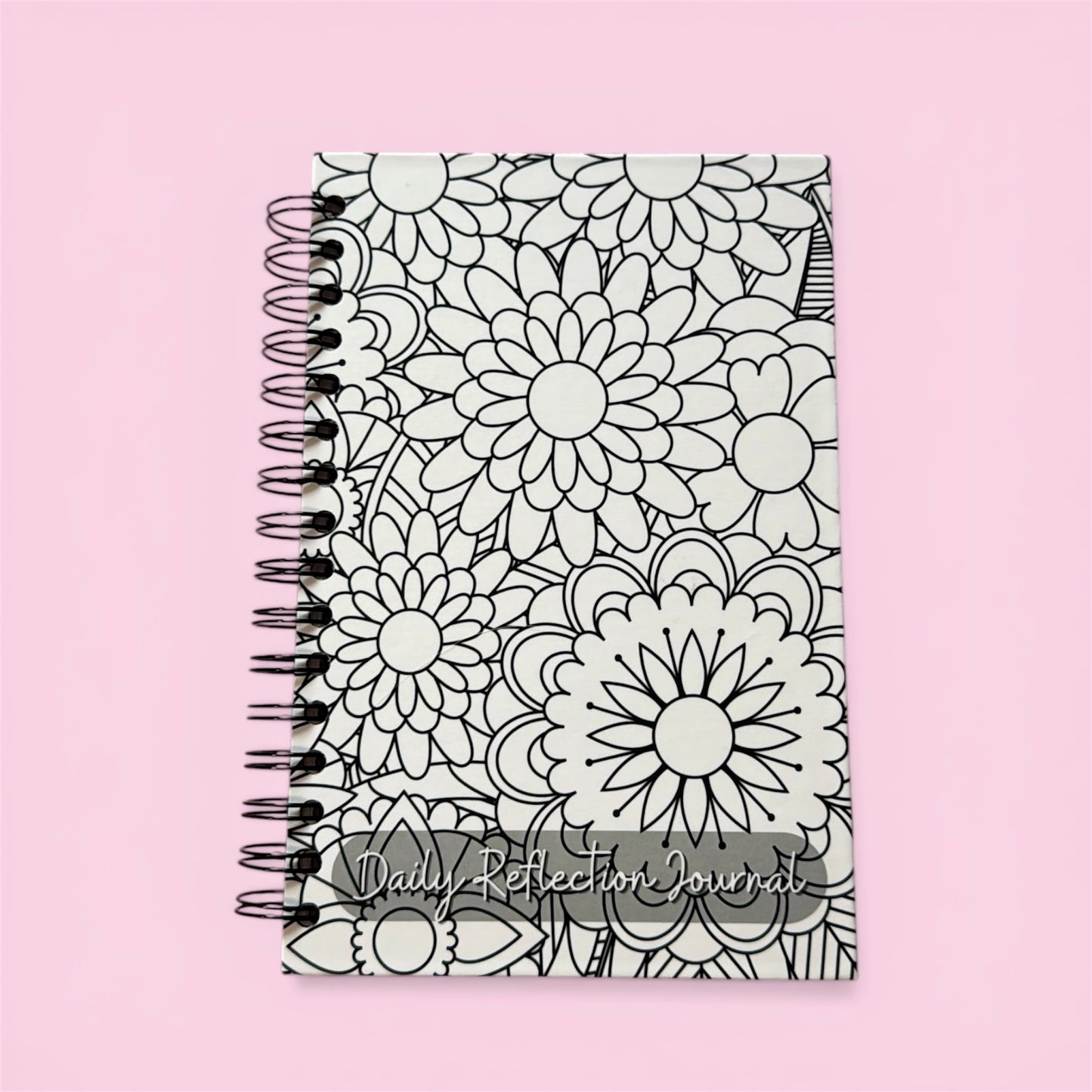 Daily Reflection Journal - B&W Floral