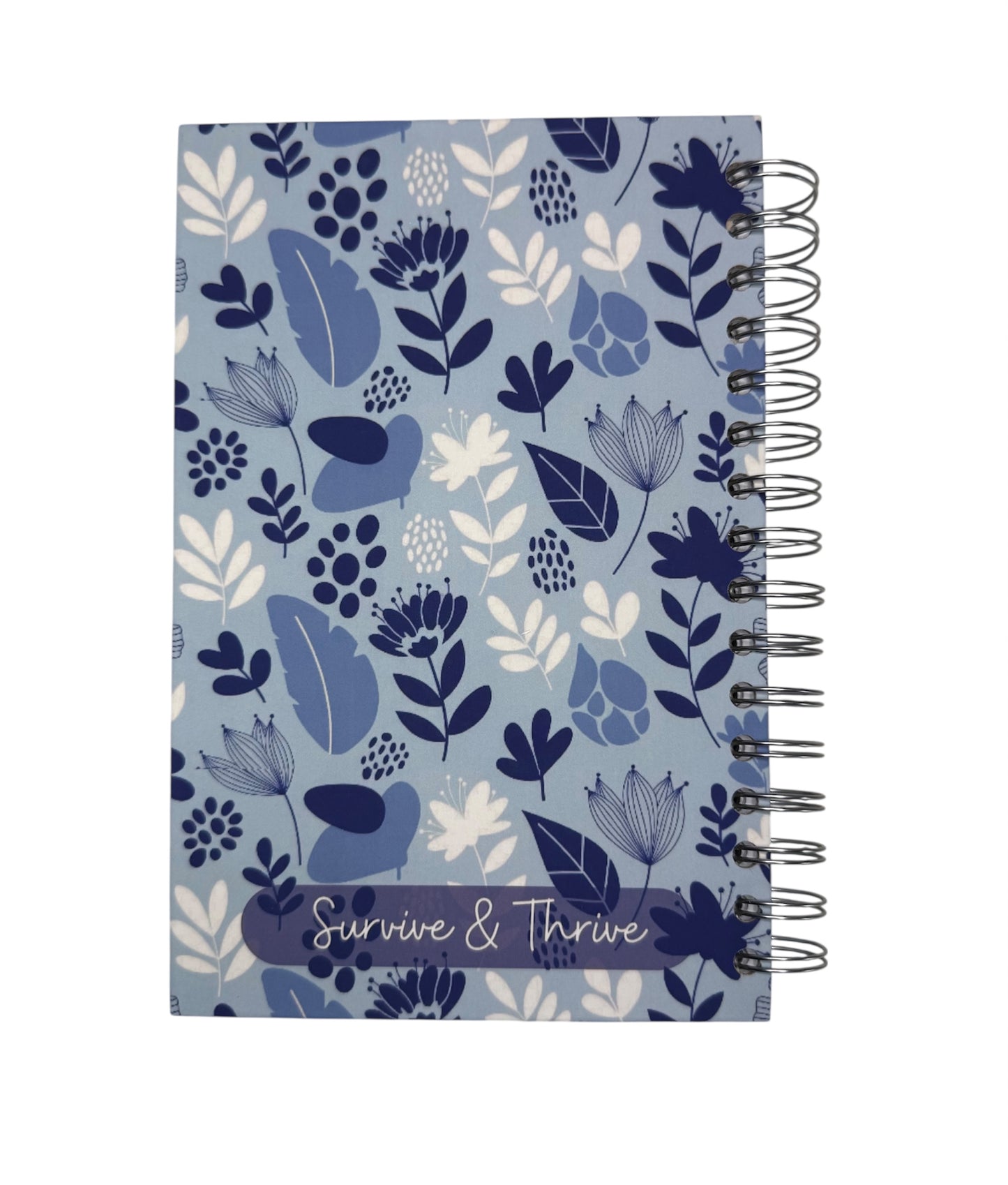 Daily Reflection Journal - Blue Floral