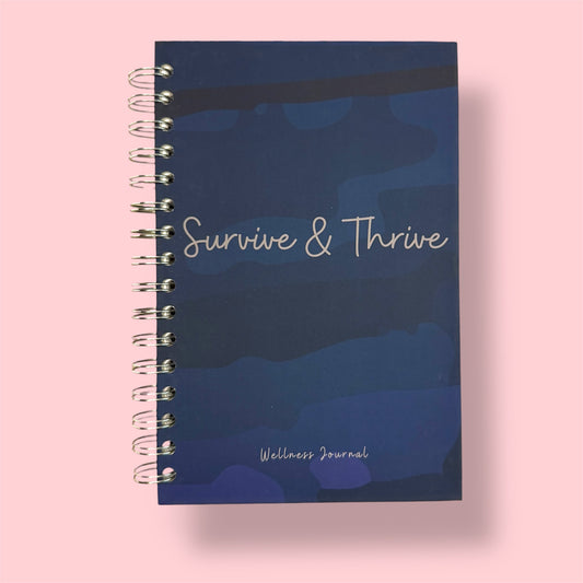 Wellness Journal - Navy Camo - 12-month Health Support Journal