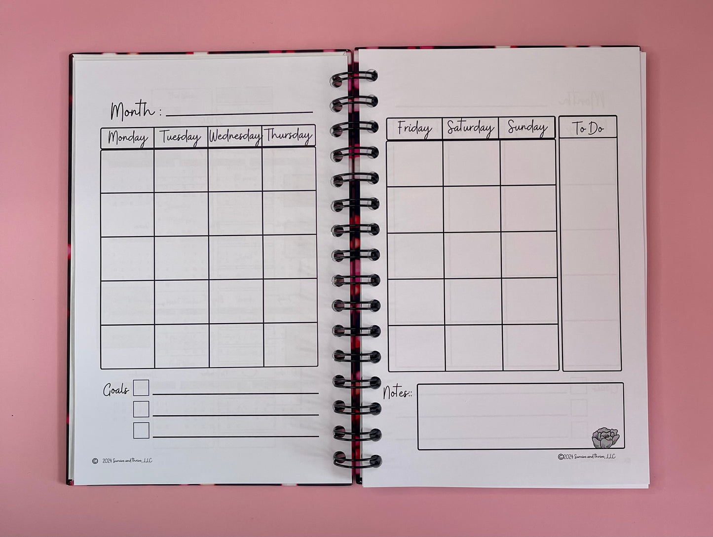 Wellness Journal - 12 months, undated