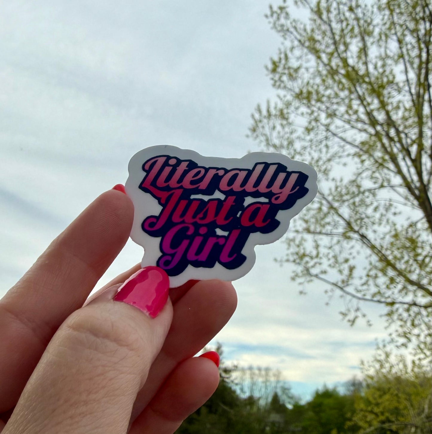 2 inch vinyl sticker - Just a Girl