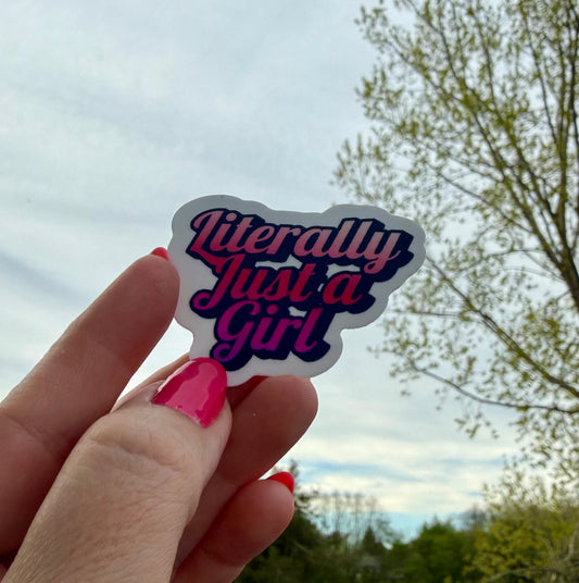 2 inch vinyl sticker - Just a Girl