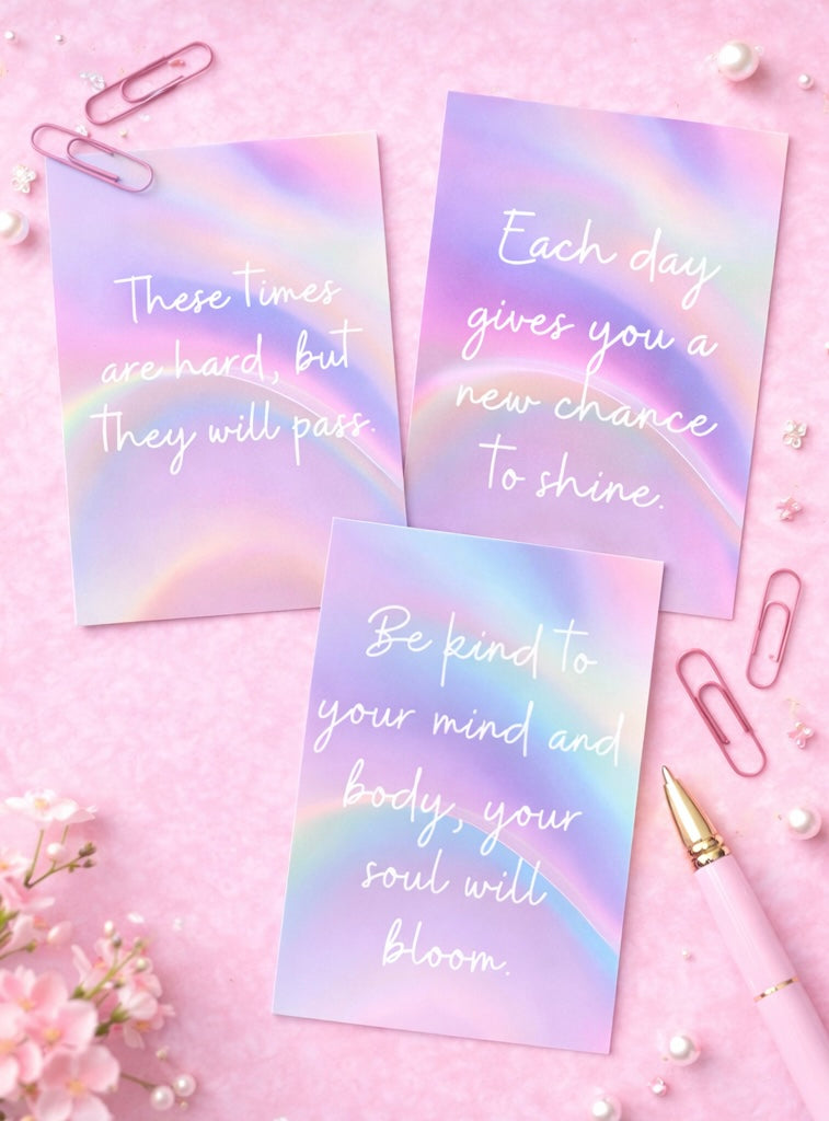Be Kind to You – Self-Care Encouragement Postcards