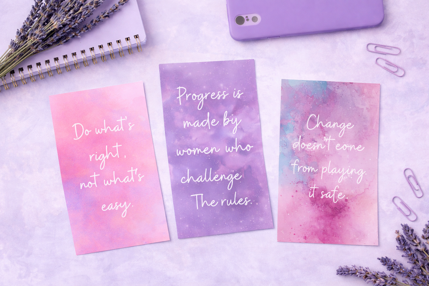 Courage & Change - Inspirational Postcard Set (of 3)