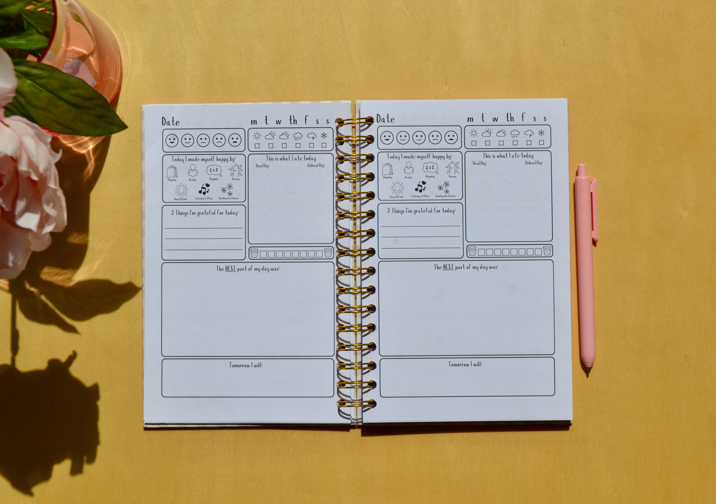 Daily Reflection Journal - Neutral Plaid