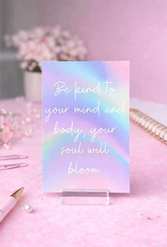 Be Kind to You – Self-Care Encouragement Postcards