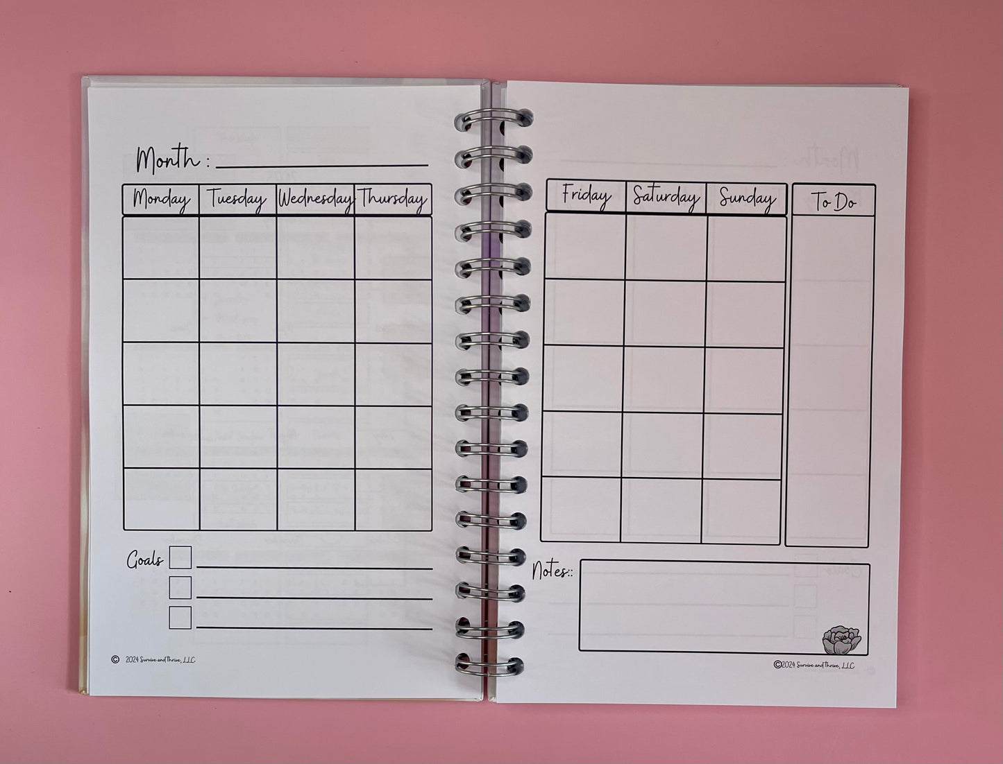 Wellness Journal - 12 months, undated