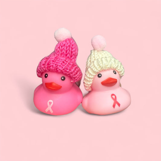 Pink Breast Cancer Ducks (with hats)