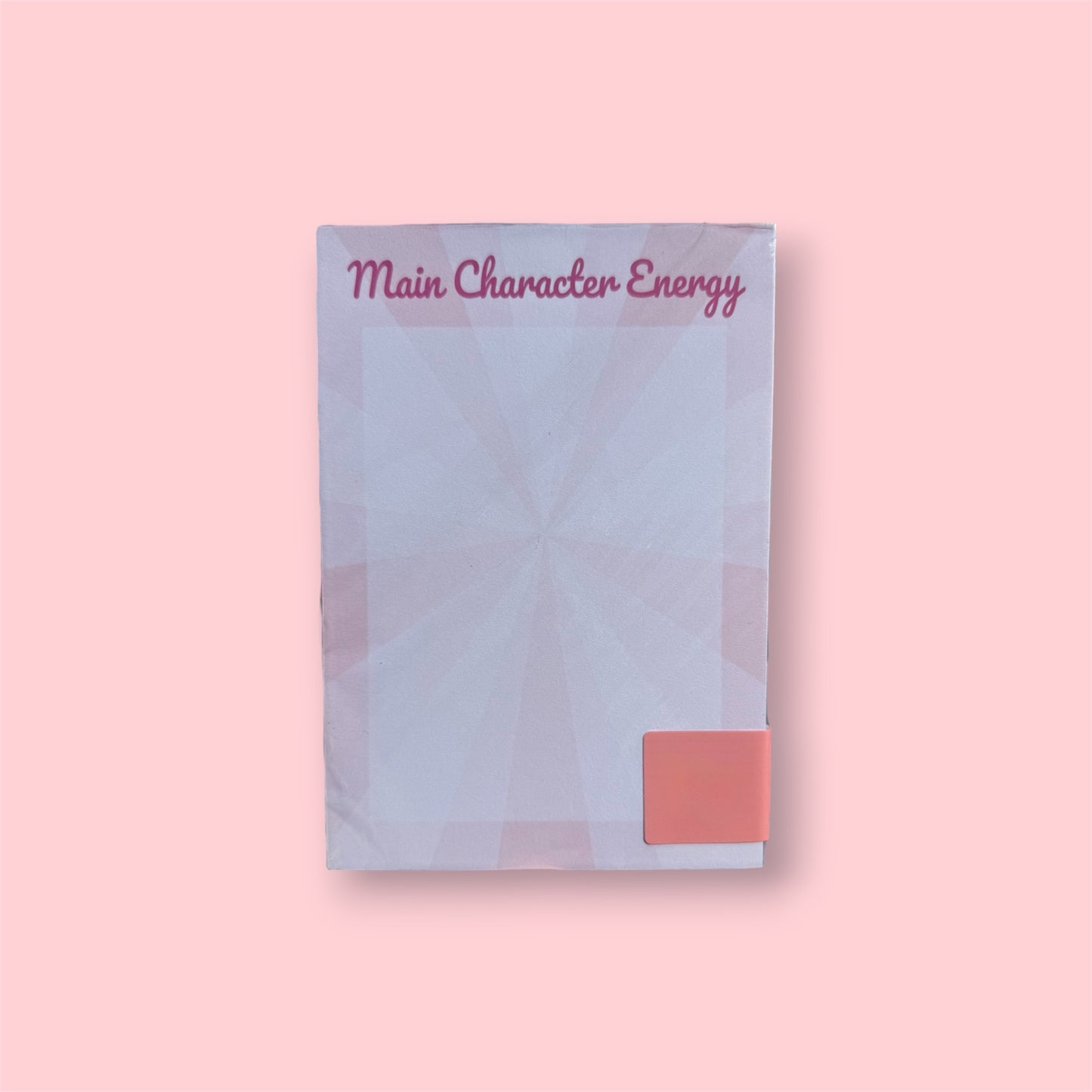 Main Character Energy notepad