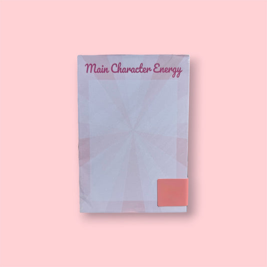 Main Character Energy notepad