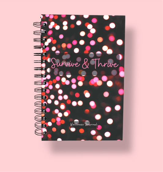 Wellness Journal - Party Lights - 12-month Undated Health Support Journal