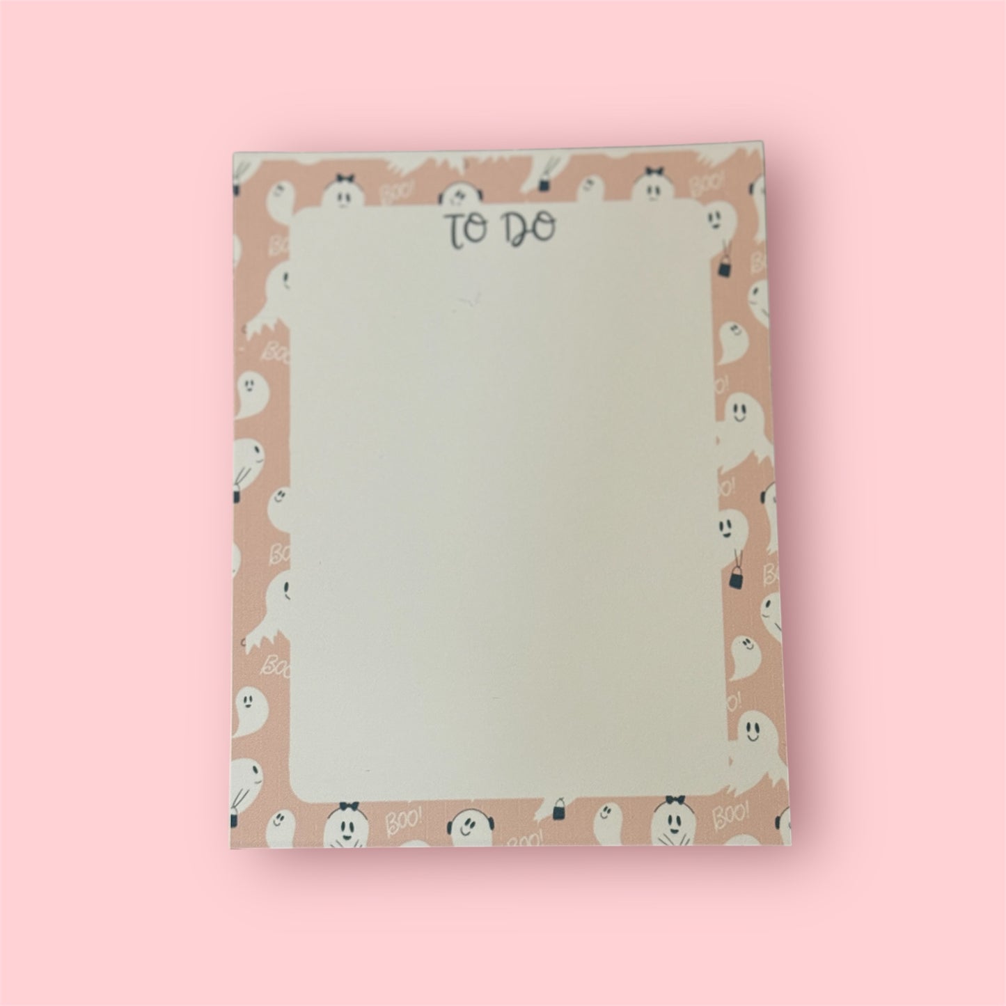 Pink ghosts notepad