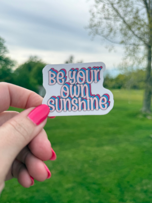 2 inch vinyl sticker - Sunshine