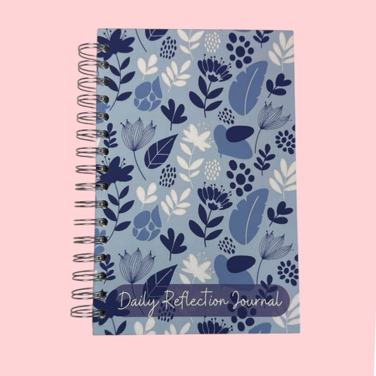 Daily Reflection Journal - Blue Floral