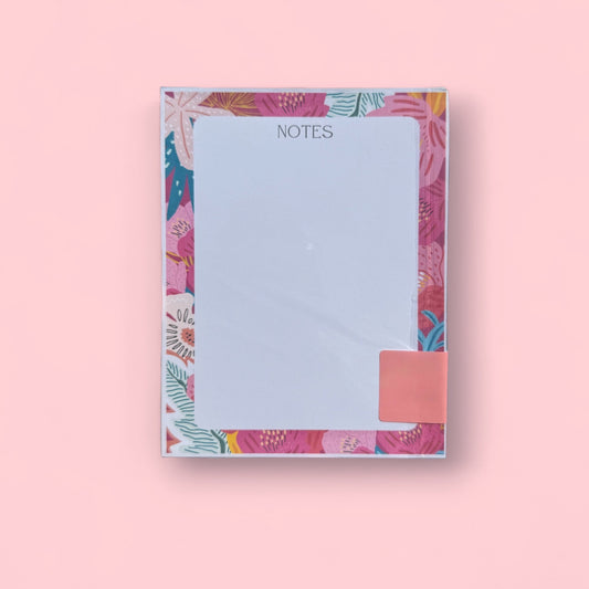 Pink Floral notepad