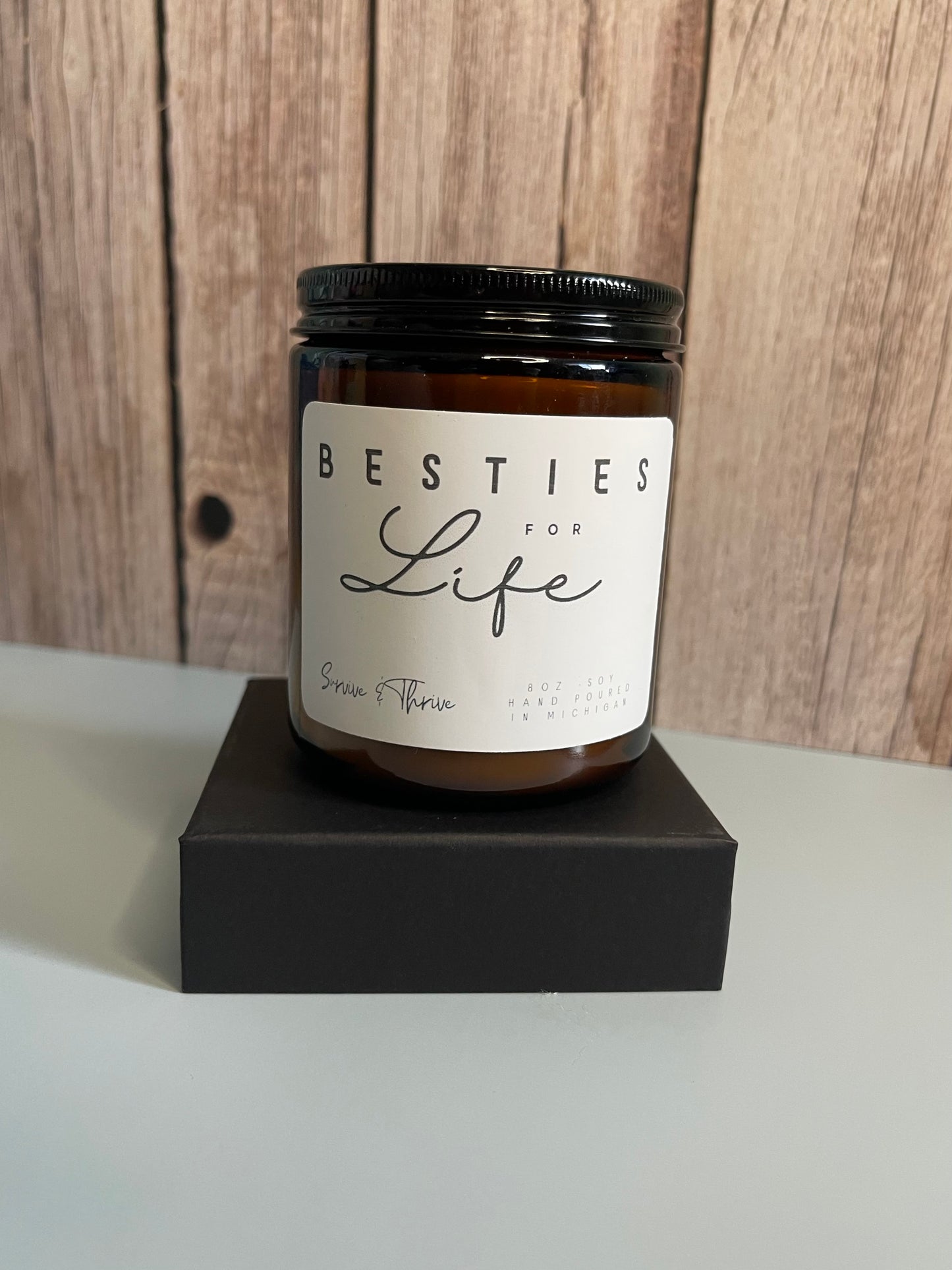 Bestie gift candle, Best Friend gift candle, Champagne scented candle, Mimosa scented candle